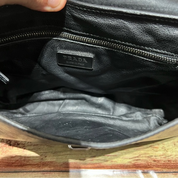 Prada Black Leather Small Shoulder Bag - Picture 8 of 11